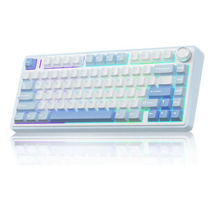 AULA F75, Wireless Mechanical Keyboard, Hot Swappable Creamy Keyboard